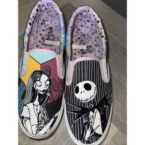 Loafers Disney The Nightmare Before Shoe Jack & Sally Slip-On Shoes Sz 7.5